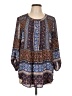 Daniel Rainn 100% Polyester Blue 3/4 Sleeve Blouse Size L - photo 1