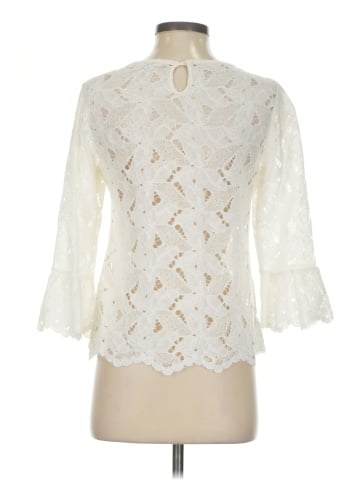 Blue Tassel 3/4 Sleeve Blouse (view 2)