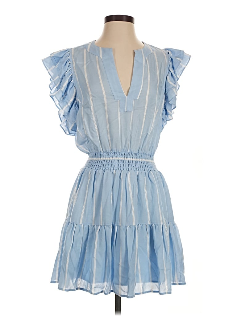 Pre-owned Emily Mccarthy Casual Dress In Blue