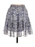 Intermix 100% Silk Paisley Blue Silk Skirt Size S - photo 1