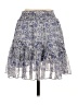 Intermix 100% Silk Paisley Blue Silk Skirt Size S - photo 2