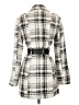 BCX Plaid Tweed White Gray Coat Size XS - photo 2
