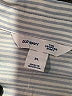 Old Navy 100% Cotton Stripes Blue Long Sleeve Button-Down Shirt Size XL - photo 7