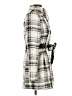 BCX Plaid Tweed White Gray Coat Size XS - photo 4