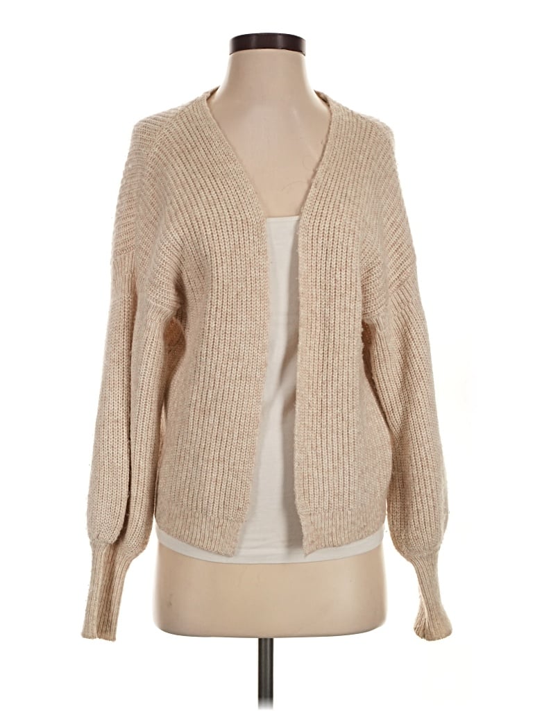 Pre-owned Asos Design Cardigan Sweater In Tan