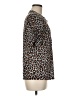 A.L.C. Animal Print Brown Short Sleeve Blouse Size M - photo 4