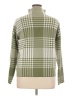 Max Studio Plaid Green Turtleneck Sweater Size XL - photo 2