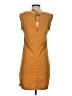 Sigrid Olsen Solid Yellow Casual Dress Size S - photo 2