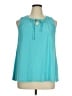 Reba 100% Polyester Teal Sleeveless Blouse Size XL - photo 1
