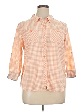 Studio Works 3/4 Sleeve Button Down Shirt