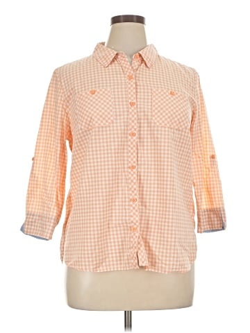 Studio Works 3/4 Sleeve Button-Down Shirt (view 1)