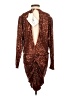 retrofête 100% Polyester Metallic Brown Cocktail Dress Size XS - photo 2