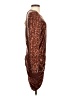 retrofête 100% Polyester Metallic Brown Cocktail Dress Size XS - photo 4