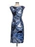 Connected Apparel Paisley Blue Cocktail Dress Size 10 - photo 2