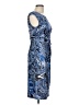 Connected Apparel Paisley Blue Cocktail Dress Size 10 - photo 4