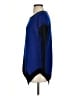 Joan Vass 100% Cashmere Color Block Blue Cashmere Pullover Sweater Size S - photo 5