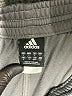 Adidas 100% Polyester Color Block Gray Track Pants Size L - photo 7