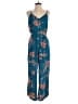 Skies Are Blue Floral Teal Jumpsuit Size S (petite) - photo 1