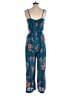 Skies Are Blue Floral Teal Jumpsuit Size S (petite) - photo 2