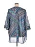 Catherines 100% Polyester Blue Kimono Size 1X - photo 2