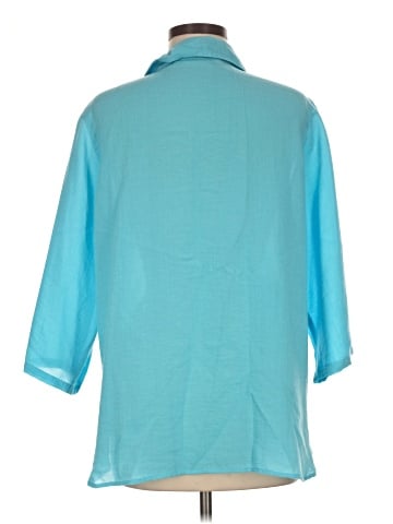 Fridaze 3/4 Sleeve Button-Down Shirt (view 2)