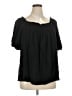 Torrid Black Short Sleeve Blouse Size 2X Plus (2) - photo 1
