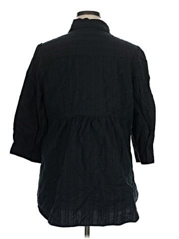 Motto 3/4 Sleeve Button-Down Shirt (view 2)