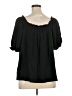 Torrid Black Short Sleeve Blouse Size 2X Plus (2) - photo 2