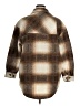 Terra & Sky Plaid Brown Coat Size 0X - photo 2