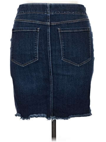 Liverpool Los Angeles Denim Skirt (view 2)