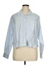 Old Navy 100% Cotton Stripes Blue Long Sleeve Button-Down Shirt Size XL - photo 1