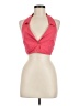 Free People Pink Sleeveless Button-Down Shirt Size M - photo 1