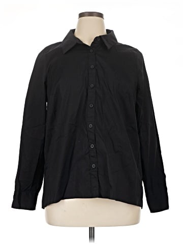 Universal Standard Long Sleeve Button-Down Shirt (view 1)