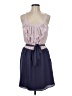 Express 100% Polyester Color Block Purple Casual Dress Size M - photo 1