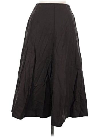 Madewell Paneled Midi Skirt in Cotton-Blend Twill (view 1)
