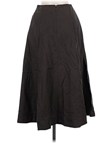 Madewell Paneled Midi Skirt in Cotton-Blend Twill (view 2)