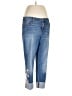 So Slimming by Chico's Floral Blue Jeans Size Lg (2.5) - photo 1