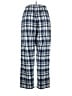Taylor Swift 100% Cotton Plaid Blue Casual Pants Size XL - photo 2