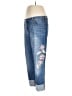 So Slimming by Chico's Floral Blue Jeans Size Lg (2.5) - photo 5