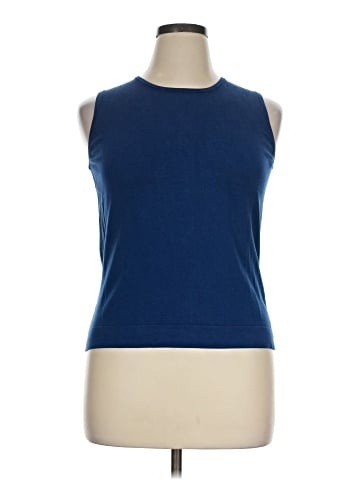 August Silk Sleeveless T-Shirt (view 1)