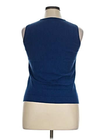 August Silk Sleeveless T-Shirt (view 2)
