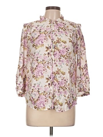 LC Lauren Conrad 3/4 Sleeve Blouse (view 1)