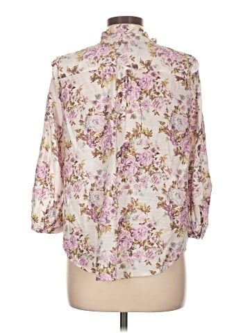 LC Lauren Conrad 3/4 Sleeve Blouse (view 2)