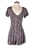 Lucca Couture 100% Rayon Hearts Purple Romper Size M - photo 1