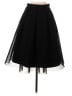Aqua 100% Polyester Solid Black Formal Skirt Size S - photo 1