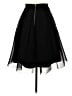 Aqua 100% Polyester Solid Black Formal Skirt Size S - photo 2