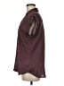 Express 100% Polyester Burgundy Short Sleeve Blouse Size M - photo 5