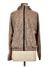 Forever 21 Animal Print Brown Long Sleeve Blouse Size L - photo 1