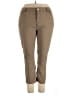 Avenue Solid Brown Khakis Size 24P - photo 1