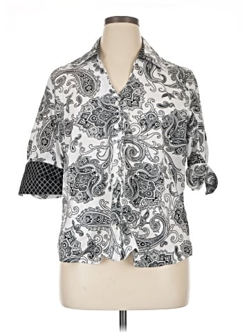 Coldwater Creek 3/4 Sleeve Button-Down Shirt (view 1)